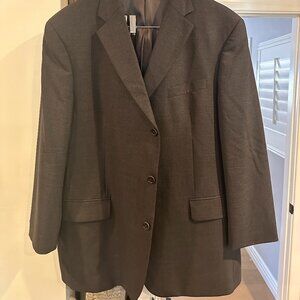 Brooks Brothers Gray 3 Button Suit Jacket 46R